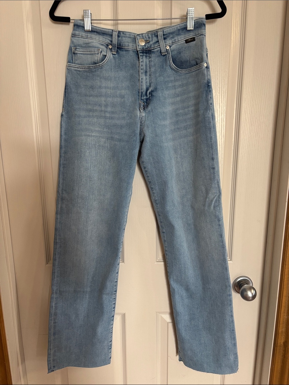 Mavi Light Blue Straight-Leg High Rise Jeans